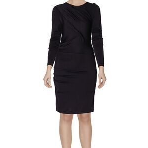 T by Alexander Wang Draped Long Sleeve Dress